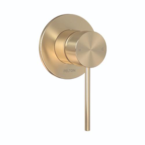 Linea Shower Mixer Brushed Gold - Felton