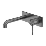 Opal Wall Basin/Bath Mixer - Nero 230mm Graphite