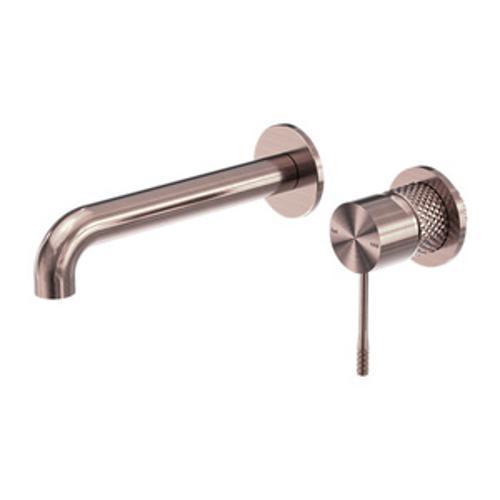 Opal Wall Basin/Bath Mixer Separate Back Plate - Nero 260mm Brushed Bronze