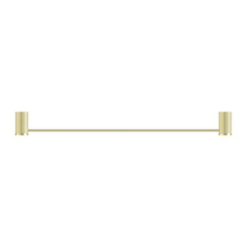 Opal Single Towel Rail - Nero 600mm Brushed Gold