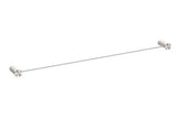 Opal Single Towel Rail - Nero 800mm Brushed Nickel
