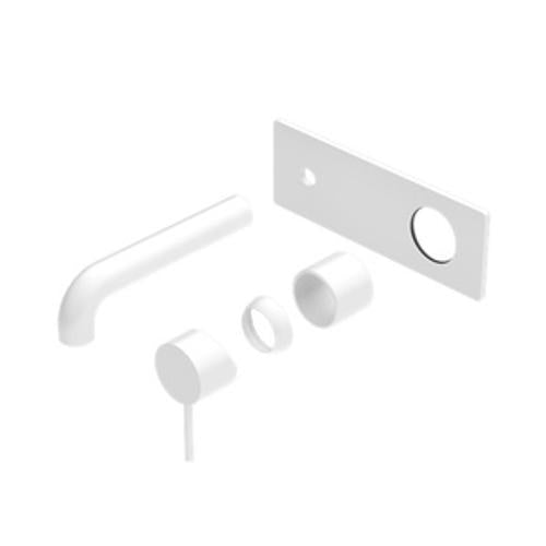 Mecca Wall Basin/Bath Mixer - Nero 185mm Trim Kit Matte White
