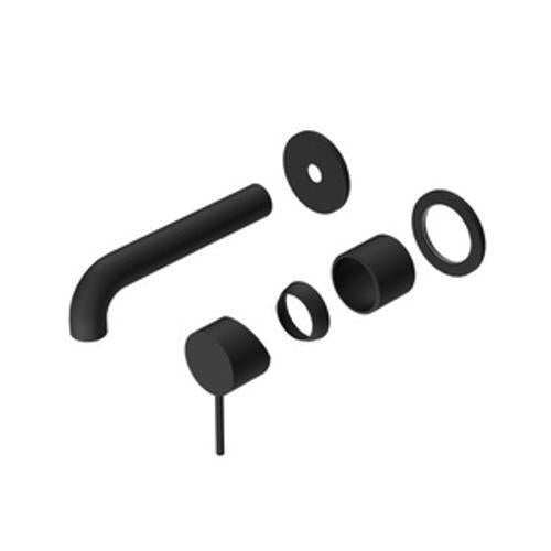 Mecca Wall Basin/Bath Mixer Separate Back Plate 120mm Trim Kit Matte Black