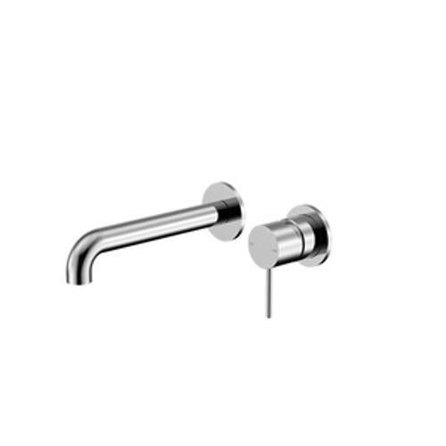 Mecca Wall Basin/Bath Mixer Separate Back Plate - Nero 160mm Chrome