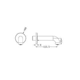 Mecca Basin/Bath Spout - Nero 120mm Matte White
