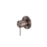Mecca Shower Mixer 80mm Plate Brushed Bronze - Nero