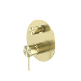 Mecca Shower Mixer With Diverter Brushed Gold - Nero
