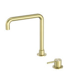 Mecca Basin Mixer Square Brushed Gold - Nero