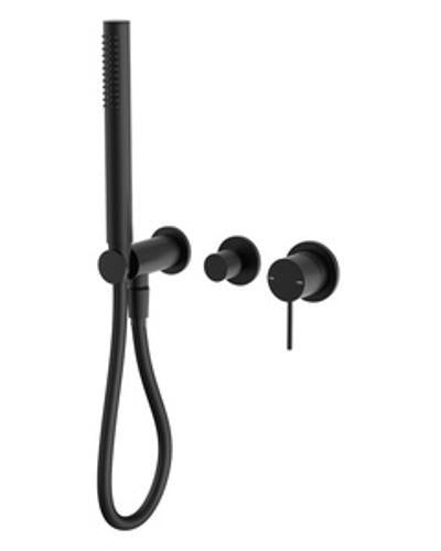 Mecca Shower System Separate Back Plate Matte Black - Nero