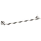 Dolce Single Towel Rail - Nero 700mm Brushed Nickel