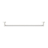 Dolce Single Towel Rail - Nero 700mm Brushed Nickel