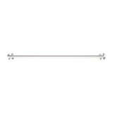 Dolce Single Towel Rail - Nero 700mm Brushed Nickel