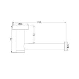 Classic Toilet Roll Holder Brushed Nickel - Nero