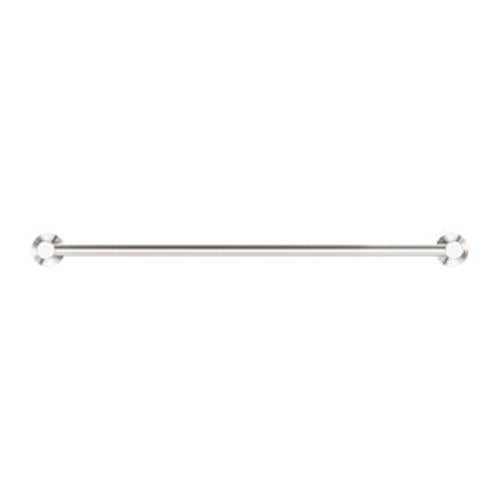 Classic Single Towel Rail - Nero 600mm Brushed Nickel