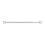 Classic Single Towel Rail - Nero 600mm Brushed Nickel