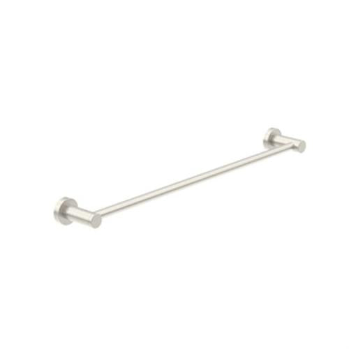 Classic Single Towel Rail - Nero 800mm Brushed Nickel