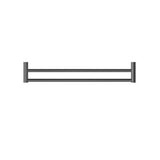 Mecca New Double Towel Rail - Nero 600mm Gun Metal