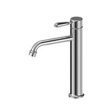 York Tall Basin Mixer Chrome With Metal Lever - Nero