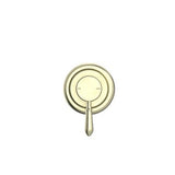 York Shower Mixer With Metal Lever Aged Brass - Nero