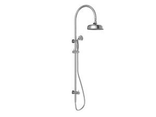 York Twin Shower With Metal Hand Shower Chrome - Nero