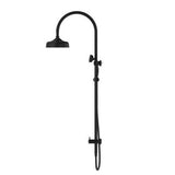 York Twin Shower With Metal Hand Shower Matte Black - Nero