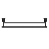 York Double Towel Rail - Nero 600mm Matte Black