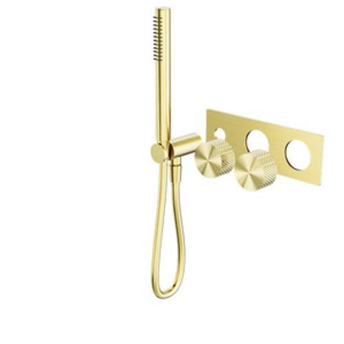 Opal Progressive Shower System Trim Kit Brushed Gold - Nero