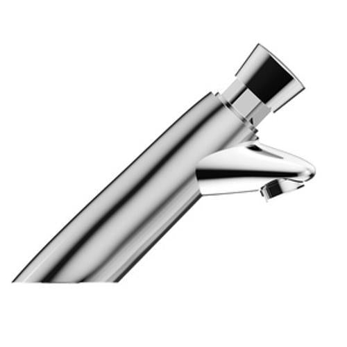 Classic Push Button Pillar Tap Lead Free Timeflow Chrome - Nero