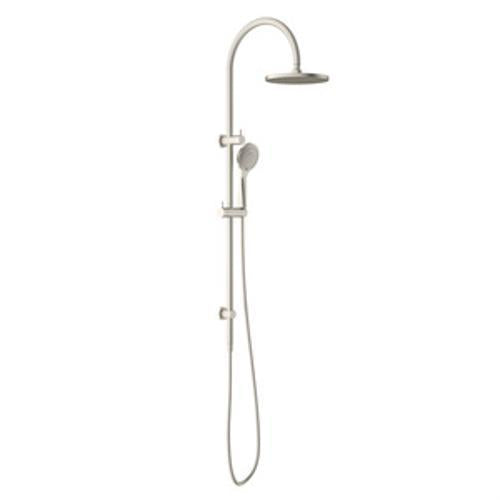 Opal Twin Shower With Air Shower Brushed Nickel - Nero