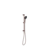 Opal Shower Rail With Air Shower II Brushed Bronze - Nero