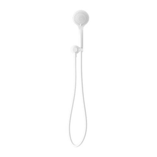 Mecca Shower On Bracket With Air Shower Matte White - Nero