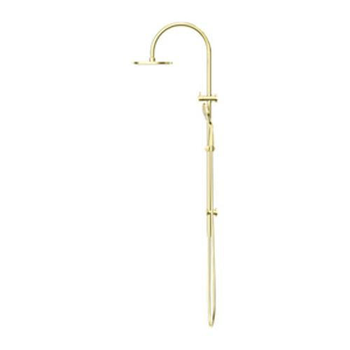 Mecca Twin Shower With Air Shower Brushed Gold - Nero