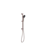 Mecca Shower Rail With Air Shower II Brushed Bronze - Nero