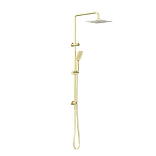 Square Project Twin Shower Brushed Gold - Nero