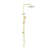 Square Project Twin Shower Brushed Gold - Nero
