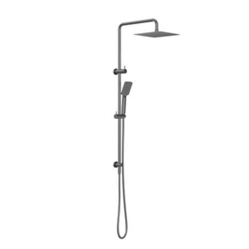 Square Project Twin Shower Gun Metal - Nero