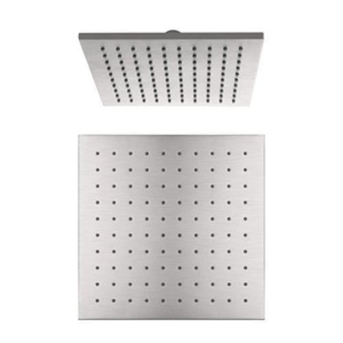 250mm Square Shower Head Brushed Nickel - Nero