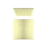 250mm Square Shower Head Brushed Gold - Nero