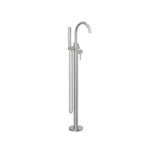 Mecca Round Freestanding Mixer With Hand Shower Brushed Nickel - Nero