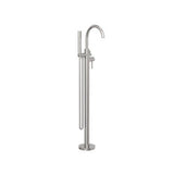 Mecca Round Freestanding Mixer With Hand Shower Brushed Nickel - Nero