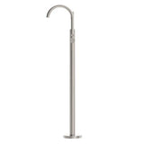 Mecca Round Freestanding Mixer With Hand Shower Brushed Nickel - Nero