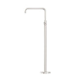 Mecca Freestanding Bath Mixer Square Shape Brushed Nickel - Nero