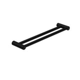 Mecca Care 25mm Double Towel Grab Rail 600mm Matte Black - Nero