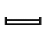 Mecca Care 25mm Double Towel Grab Rail 600mm Matte Black - Nero