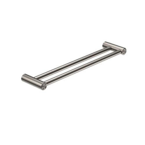 Mecca Care 25mm Double Towel Grab Rail 600mm Brushed Nickel - Nero