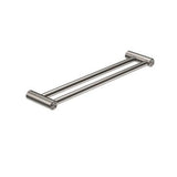 Mecca Care 25mm Double Towel Grab Rail 600mm Brushed Nickel - Nero
