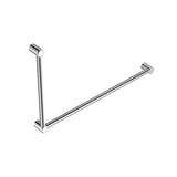 Mecca Care 32mm DDA Grab Rail Set 90 Degree 600 x 1000mm Chrome - Nero