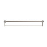 Mecca Care 32mm Grab Rail With Towel Holder 900mm Brushed Nickel - Nero