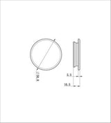 Mecca Care 32mm Grab Rail Cap Brushed Nickel - Nero