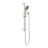 Round Metal Project Shower Rail 4 Star Rating Brushed Nickel - Nero